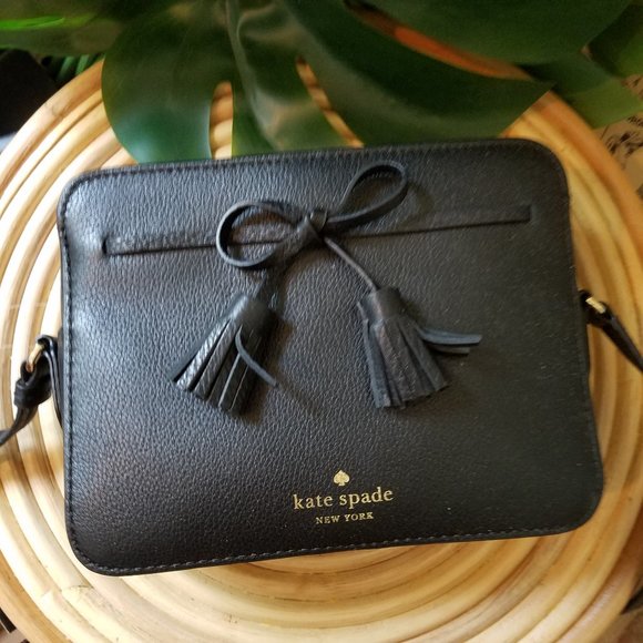 Kate Spade Hayes Camera Bag Crossbody Black Warm - Picture 7 of 8